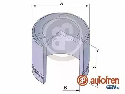 Поршень переднього супорта Hyundai i30/Sonata/Kia Ceed/Cerato/Magentis/Soul/Nissan Cube/Juke 57x50,55, AUTOFRE