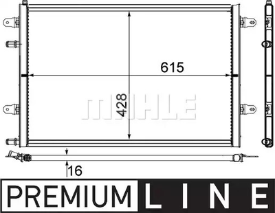 Радиатор охлаждения A6 3.0 08-11, MAHLE/KNECHT (CIR10000P)