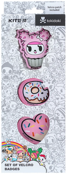 Набір бейджів на липучці Kite tokidoki Рожевий х 3 шт (TK24-3012-2)