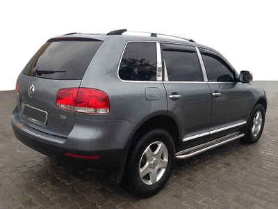 Рейлинги для Volkswagen Touareg 2002-2010, хромированные, металлические ножки V1