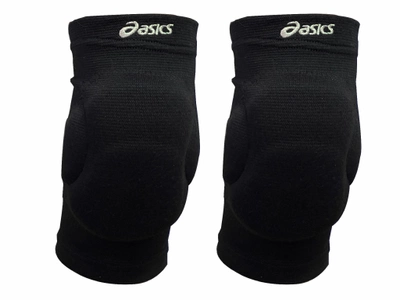 Наколенники волейбольные с подушечками Asics S черные (Бандаж на коленный сустав)