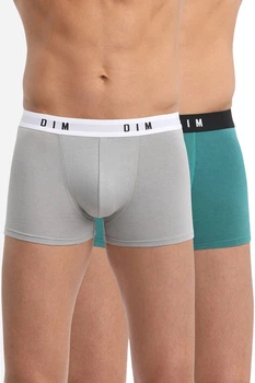 Труси боксери, 2 штуки DIM 48(M) Сірий/зелений (95211)