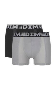 Трусы боксеры, 2 штуки DIM 48(M) Черный-Серый (95205)