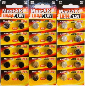 Батарейка часовая, для часов MastAK LR44 10 шт