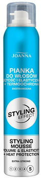 Pianka do włosów Joanna Styling Effect Styling Mousse dodająca objętości i elastyczności 150 ml (5901018018894)