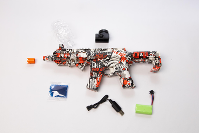 Дитячий Автомат AR15 mini (MP5) акумуляторний на орбізах (гелеві кульки) + Глушник + Приціл (Urban) Білий (423733665)
