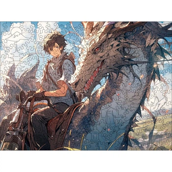 Деревянный пазл Woods Story Аниме (Японский парень) L