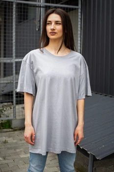 Оверсайз Футболка Without Great 24 Woman S/M Light Gray