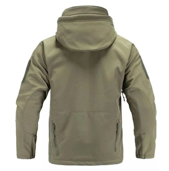 Тактическая мужская куртка Softshell зеленая 4хл