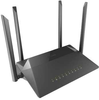 Бездротовий маршрутизатор D-Link DIR-825/RU/R4A AC1200, 1*GE WAN, 4*GE LAN, USB 2.0, 4 антени Black