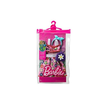 Zestaw ubranek dla lalki Mattel Barbie Flowers Dress 4 szt (0194735094271)