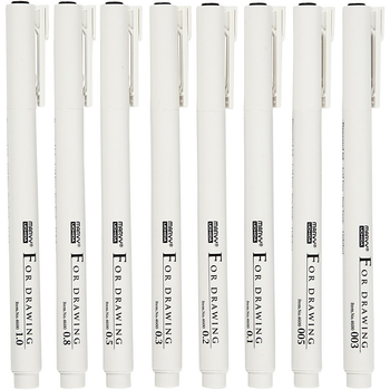 Набір маркерів для малювання Creativ Company Marvy Uchida Fineliners 8 шт (0752481469813)