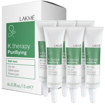 Maska Lakme K.Therapy oczyszczająca ​​matowa 6 x 15 ml (8429421432221)