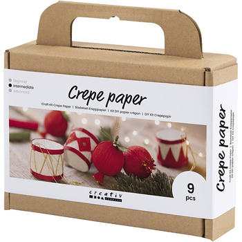 Набір для виготовлення іграшок новорічних іграшок Creativ Company Crepe Paper (5712854644631)