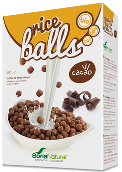 Płatki śniadaniowe Soria Natural Alecosor Rice Balls Chocolate 250 g (8422947805210)