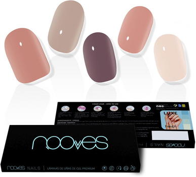 Набір накладних нігтів Nooves False Nails Secret Earth Gel Self-Adhesives Solid Color 20 шт (8436613950593)