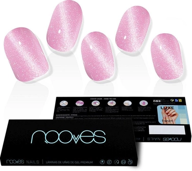 Набір накладних нігтів Nooves False Nails Afrodita Gel Self-Adhesives Glam Cat Eye 20 шт (8436613950524)