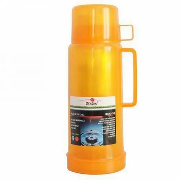 Термос зі скляною колбою Stenson MT-0215 1 л Yellow