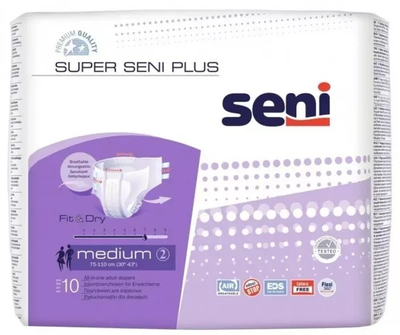 Pieluchomajtki dla dorosłych Seni Super Plus Medium 10 szt (5900516691233)