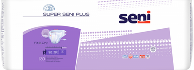 Підгузки для дорослих Seni Super Plus Small 30 шт (5900516691653)