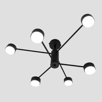 Світильник світлодіодний стельовий LUMINARIA RAY 6xGX53 (3+3) BLACK 220V IP20