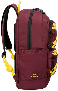 Plecak na laptop RIVACASE Urban 14L 13.3" Burgundy Red (4260709010434)