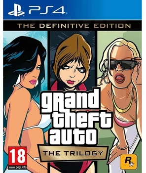 Гра PS4 Grand Theft Auto The Trilogy The Definitive Edition (диск Blu-ray, PlayStation Store) (5026555430807)