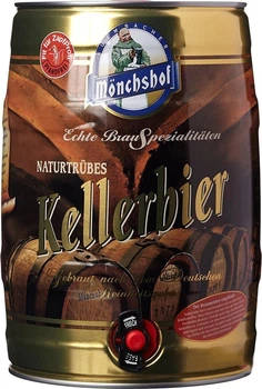 Пиво Monchshof Kellerbier світле нефільтроване 5.4% 5 л (4082100004467)