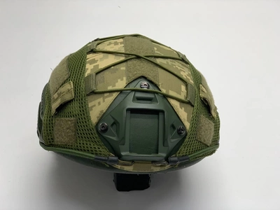 Кавер на каску фаст размер M/L шлем маскировочный чехол на каску Fast цвет пиксель армейский