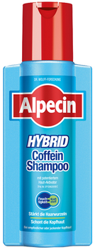Szampon dla mężczyzn Alpecin Hybrid z kofeiną do wrażliwej lub swędzącej skóry głowy 250 ml (4008666218438 / 4008666218001)