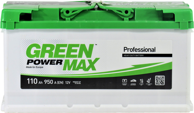 АКБ 110-А/Ч (Green Power Max) (R+) 950А (350х175х190мм.)