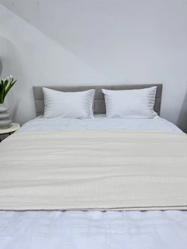 Плед Ecotton Beige Хлопок вязаный 240х230 см (24536_1)