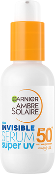 Сонцезахисна невагома сироватка Garnier Ambre Solaire для шкіри обличчя SPF 50+ 30 мл (3600542518376) 
