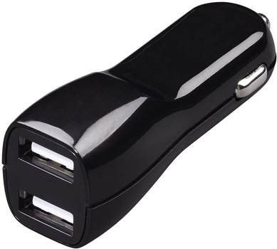 Автомобільний зарядний пристрій Hama USB 2.1A Black (4007249141972)