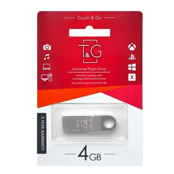 Флеш-накопичувач 4GB T&G USB 2.0 металева