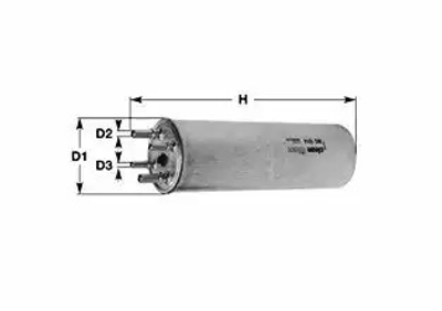Фільтр паливний T5 2.5TDI 08-, CLEAN FILTERS (MG1670)