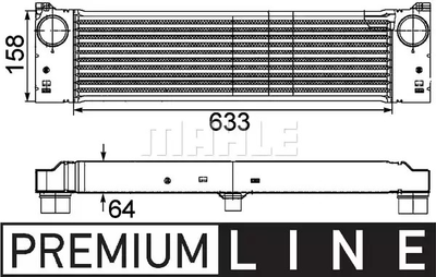 Інтеркулєр Mercedes Vito W639 CDI, MAHLE/KNECHT (CI192000P)