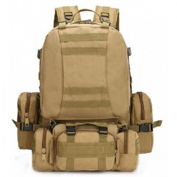 Тактический рюкзак армейский Raged Sheep Brown-Pixel большой военный, на 65-70л с защитой от дождя
