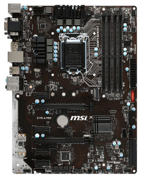 Материнська плата MSI Z170-A PRO (Z170-A PRO) (s1151, Intel Z170, ATX) Б/в,U1