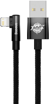 Кабель зарядный Baseus MVP 2 Elbow-shaped USB - Lightning угловой 2.4A 1 м Black (CAVP000001)