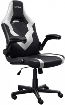 Кресло Trust gxt703w riye, пу шкіра, Foldable Armrests, Белый 25130_trust