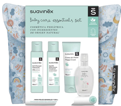 Дитячий набір Suavinex Baby Care Blue Essential (8426420076432)