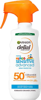 Spray przeciwsłoneczny Garnier Delial Ninos Sensitive Advanced Spray Protector SPF50+ 270 ml (3600542522878)