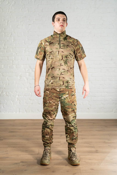 Форма армейская убакс с коротким рукавом и брюки CoolMax рип-стоп tactical Мультикам (589) , XL