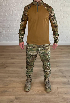 Військова форма убакс зі штанами tactical ріп-стоп CoolMax Мультикам Койот (557) , XL