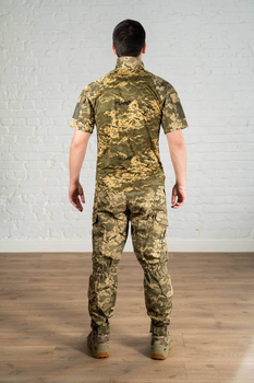 Армійська форма убакс з коротким рукавом та штани ріп-стоп CoolMax tactical Піксель (586) , 3XL