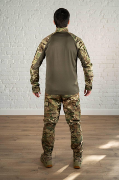 Военная форма штаны с наколенниками и убакс CoolMax рип-стоп tactical Олива Мультикам (566) , 2XL