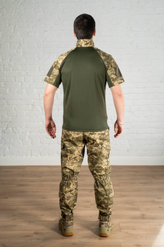 Військова форма убакс з коротким рукавом та штани CoolMax ріп-стоп tactical Піксель Олива (587) , 3XL