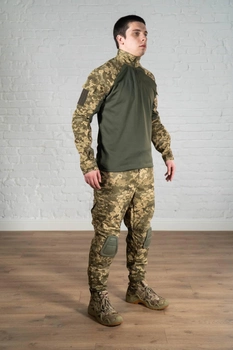 Форма військова штани з наколінниками та убакс ріп-стоп CoolMax tactical Олива Піксель (569) , S