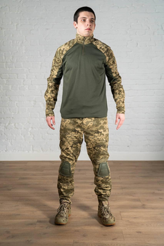 Форма военная штаны с наколенниками и убакс рип-стоп CoolMax tactical Олива Пиксель (569) , 2XL